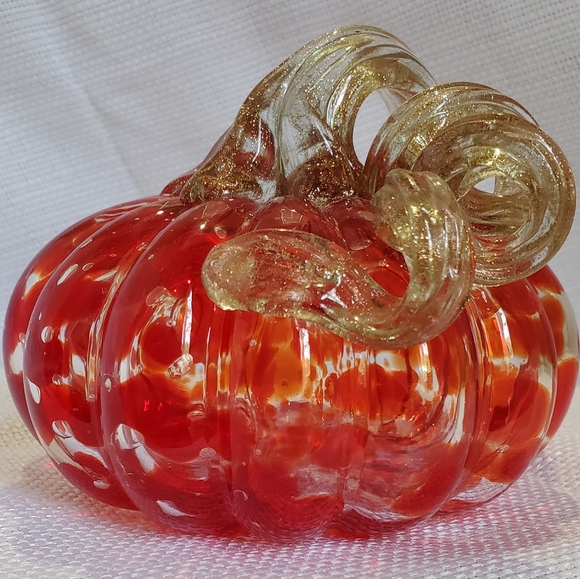 Other - Blown Glass Fall Pumpkin
